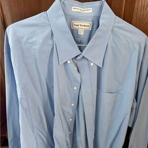 Paul Fredrick Light Blue Men's Dress Shirt 20x35